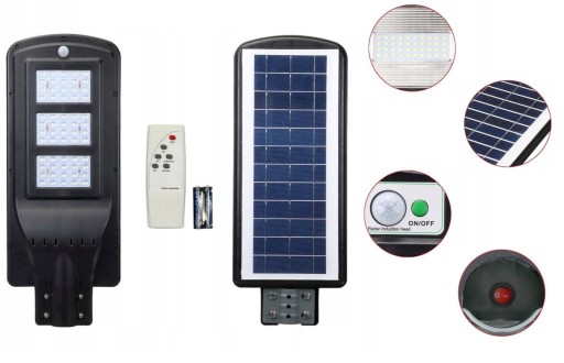 СОЛНЕЧНЫЙ УЛИЧНЫЙ ФОНАРЬ С ДАТЧИКОМ R / С 120 ВТ ПУЛЬТ ДИСТАНЦИОННОГО УПРАВЛЕНИЯ
