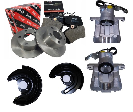 604730 - Колодки диски затискачі ззаду A6 C5 PASSAT B5 + щитків