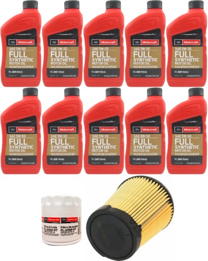 MOTORCRAFT 5W50 + ФІЛЬТРИ FORD MUSTANG 5.2 2015-2017