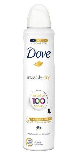 dove invisible dry white freesia & violet