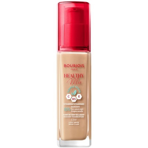 Bourjois Healthy Mix Clean vegánsky rozjasňujúci make-up 53 Light Beige