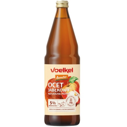 Ocet Jabłkowy Bio 750ml Niefiltrowany Voelkel