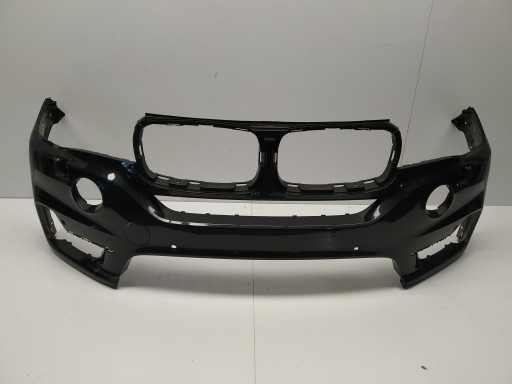 2013r- Bmw X5 F15 bumper front below 6xPdc and washers 7294480 ciemny