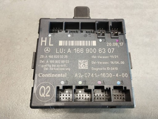 Mercedes-Benz GLE W166 module door left rear part A1669006307