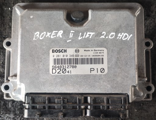 0281010346 - Peugeot boxer 2.0 hdi 00-06 контроллер двигателя