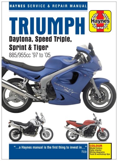 Triumph Daytona Speed ​​​​Triple Sprint & Tiger 885/955cc 97 до 05 Haynes