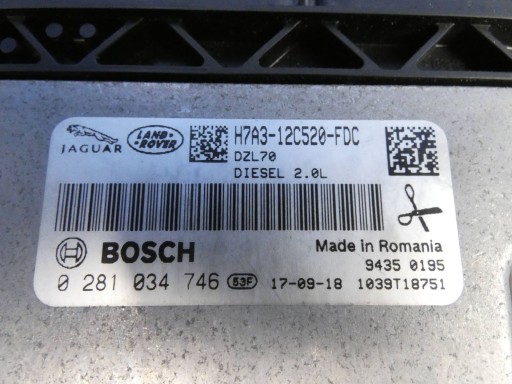 JAGUAR XF II X260 XE X760 kompjuter računalo kompjuter računalo motora