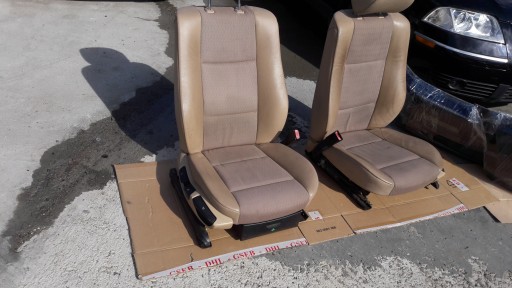 BMW E46 sedačka predok ľavý pravý predok sedacka KOMPLET polokoža