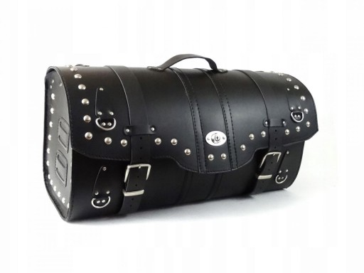 ШКІРЯНИЙ ЧОХОЛ 63 СМ ДВА ШОЛОМА ЗАКЛЕПКИ БЛИСКАВКА