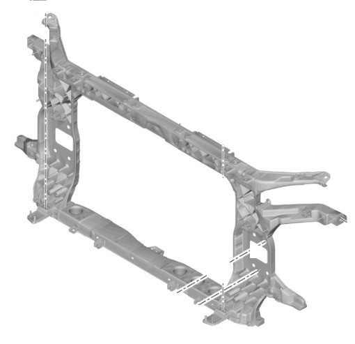 64101-N7000 - ПЕРЕДНЕЕ УСИЛЕНИЕ HYUNDAI TUCSON 2020-