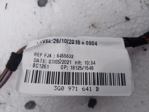 CÂBLAGE TUNELU VW ARTEON 3G0971641B