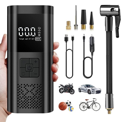 АВТОМОБІЛЬ КОМПРЕСОР МОТОЦИКЛ БЕЗДРОТОВИЙ НАСОС ВЕЛОСИПЕД POWERBANK USB