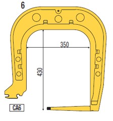 Кронштейн для зварювального апарату Telwin Inverspotter CA6 довжина 430