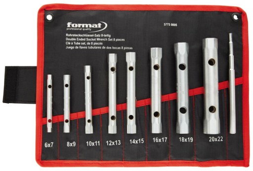 ТРУБЧАСТІ ТОРЦЕВІ КЛЮЧІ 9 ШТ 6-22 + СУМКА