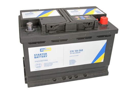 CART574104068 - Акумулятор CARTECHNIC 12V 74Ah / 680A P + KATOWICE