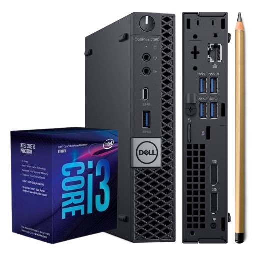 Komputer Dell Optiplex 7060 Micro i3 8GEN 16GB DDR4 512GB