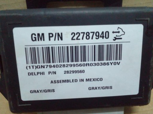 modulo NADWOZIE CHEVROLET CAPTIVA e 22787940 08-12