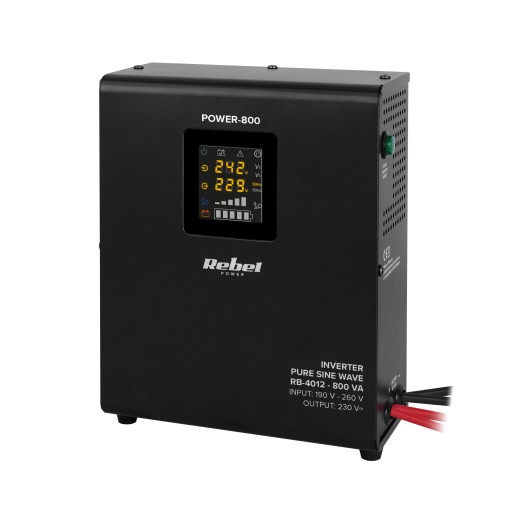 Источник бесперебойного питания rebel rb-4012 настенный ups power-800 500w (фиксированная фаза)