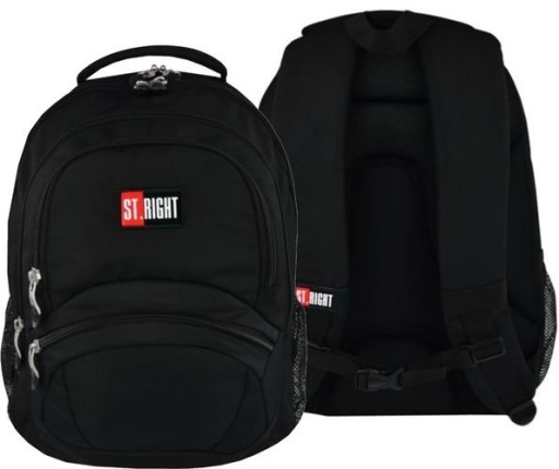 Рюкзак шкільний багатокамерний St.Right BP5 чорний 26 л