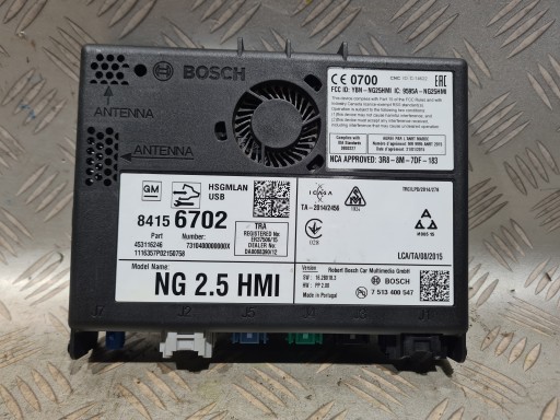 84156702 - Навігаційний радіомодуль 2.5 hmi opel insignia a lift astra k insignia b mokka