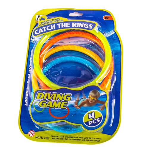 НАБІР З 4 ІГРАШОК ДЛЯ ВОДНОГО ПЛАВАННЯ