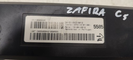 modulo CLIMATIZZATORE ARIA CONDIZIONATA Opel Zafira C 1,6 16V CNG