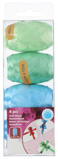 НАБІР СТРІЧОК КОЛЬОРОВИХ 4 ШТ. 5 мм х 40 М