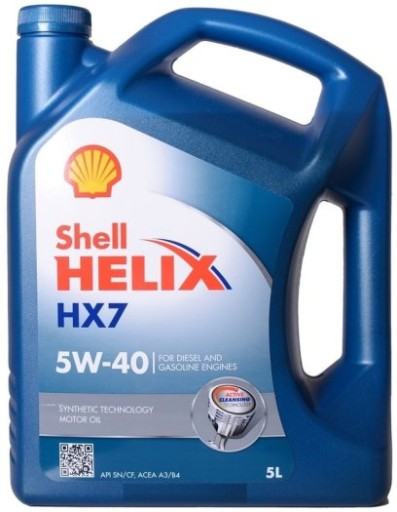 МОТОРНЕ МАСЛО SHELL HELIX HX7 5W40 4L