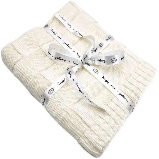 Ковдра AMI 80 х 100 см екрю в клітинку