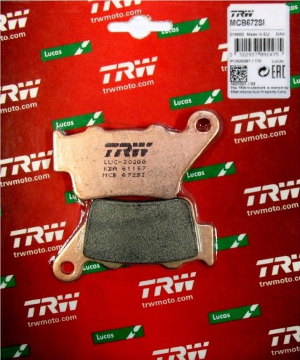 MCB672SI - ТОРМОЗНЫЕ КОЛОДКИ ЗД BMW F 650 700 750 800 850