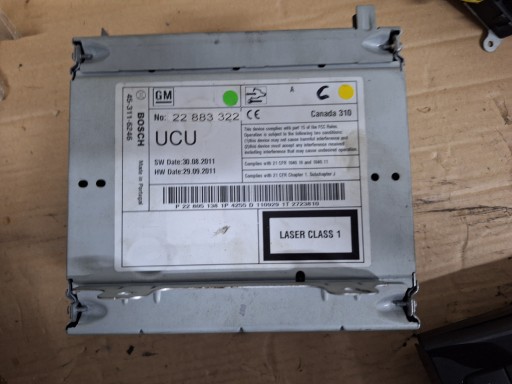 OPEL INSIGNIA A ASTRA IV CRUZE RADIO Navigation 22883322