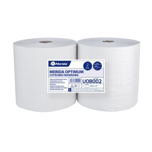 ОПТИМАЛЬНАЯ БЕЛАЯ БУМАГА ДЛЯ ЧИСТКИ ОДЕЖДЫ ДИАМ. 29 СМ, ДЛИНА 400 М, ДВУХСЛОЙНЫЙ, ZG