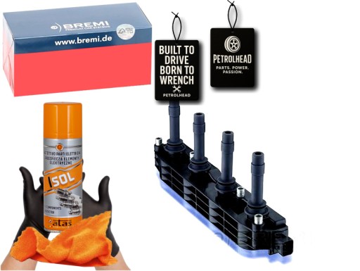 BMI20136#ECS-PCP+K - Катушка зажигания opel 1.4 1.6 bremi #petrolhead pro+ kit4