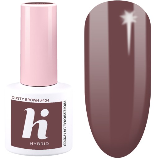 HI HYBRID - LAKIER HYBRYDOWY #404 DUSTY BROWN 5ML