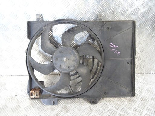 PEUGEOT 208 ventilátor chladiče Z obal KOMPLET