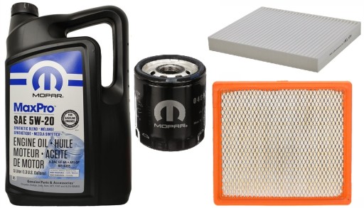 MOPAR 5W20 5L + ФІЛЬТРИ CHRYSLER 200 2.4 2011-2014
