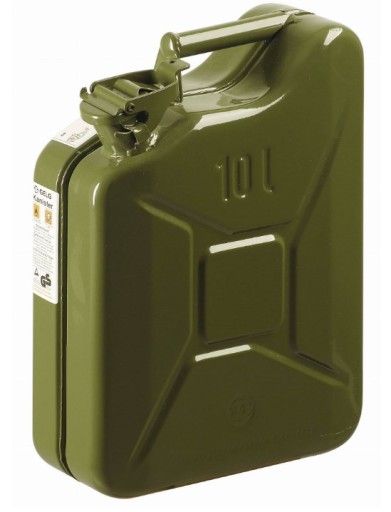 МЕТАЛЛИЧЕСКАЯ КАНИСТРА GELG 10L ДЛЯ ТОПЛИВА