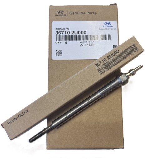 367102U000, - 4x свічка розжарювання oe 367102u000 1.6 crdi oe hyundai i30 i40 kona tucson