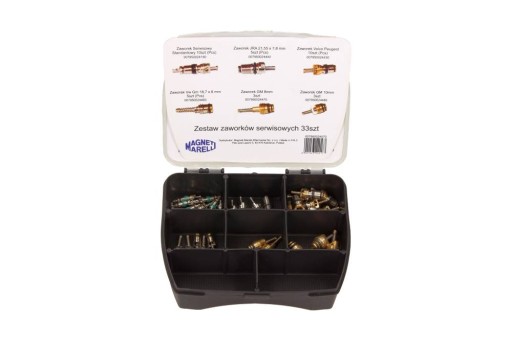 007950024070 - [] НАБІР КЛАПАНІВ ДЛЯ ОБСЛУГОВУВАННЯ КОНДИЦІОНЕРА 33ШТ