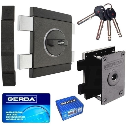 Zamek nawierzchniowy Gerda TYTAN ZX Z SZYLDEM ANTYWŁAMANIOWYM