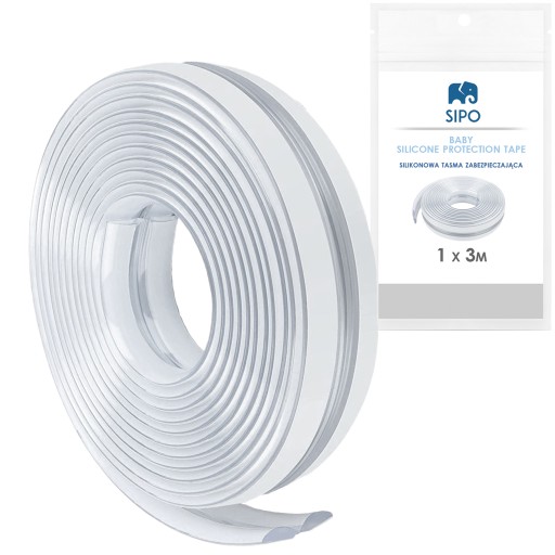 Кутова захисна стрічка Sipo прозора 3м