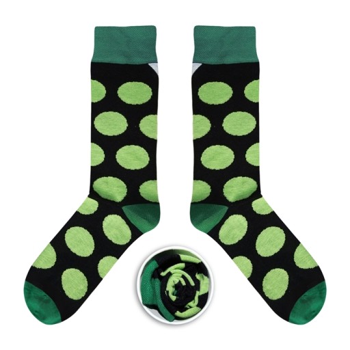 Ponožky CUPOFSOX Zelený hrášok 37-40