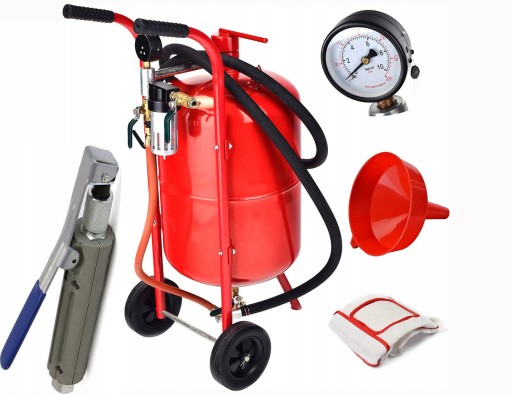 МОБИЛЬНАЯ СИФОННАЯ ПЕСОЧНАЯ МАШИНА 38 Л НАСАДКА ДЛЯ МАСКИ ВЕСЕЛАЯ