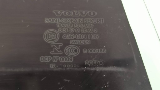 window right rear part VOLVO S90