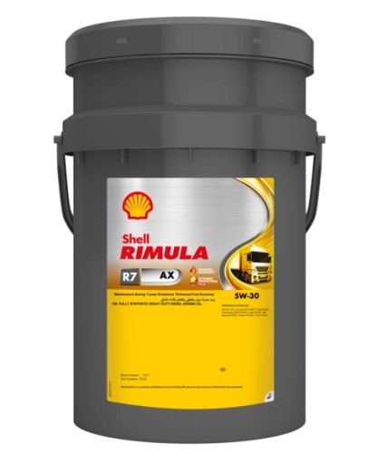 SHELL 5W-30 RIMULA R7 AX 20L VDS-5/228.61