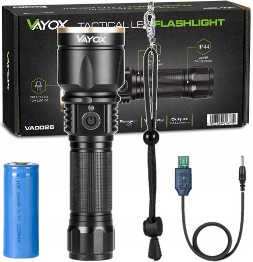 ТАКТИЧНИЙ ЛІХТАРИК ПОТУЖНИЙ СВІТЛОДІОДНИЙ ПЕРЕЗАРЯДЖАЄТЬСЯ USB ZOOM