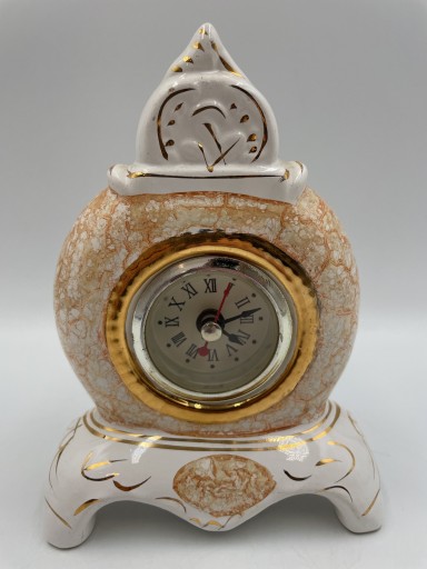 Zegar porcelanowy kominkowy