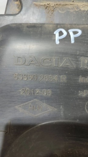 Dacia Duster and 16r 1.6b front side right cover mudguard
