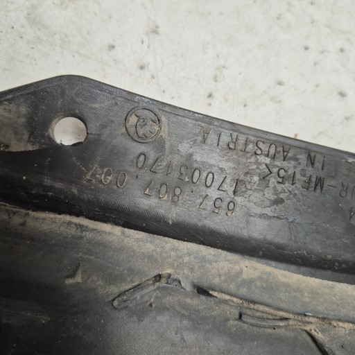 SKODA SCALA 19- MONTE CARLO moulding accessories of a bumper left front 657807007