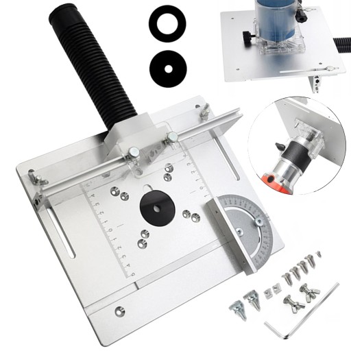 АЛЮМІНІЄВА ПЛАСТИНА ДЛЯ СТОЛІВ ФРЕЗЕРНОГО СТАНТУ З НАПРАВЛЯЮЧОЮ СКОСОЮ ТА РОЗСУВНОЮ ФОРМОЮ